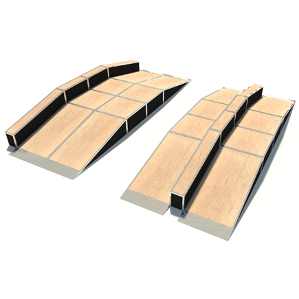 Inline Ramp with Driveway Ramp