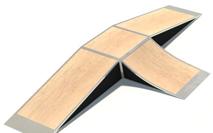 Incline Skate Ramp for Skate Park
