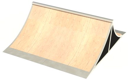 Spine Ramp for Skate Park