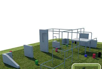 Military Parkour Obstacle Course