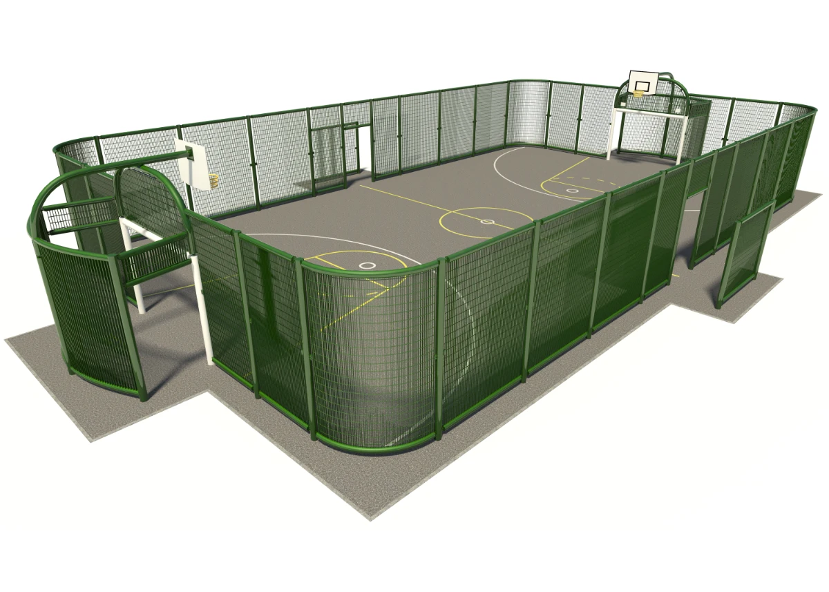 Heavy Duty Straight End Multi-Use Games Area - Image 2